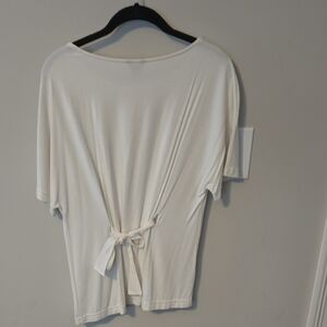 Ann Taylor Cream Short Sleeve Top
